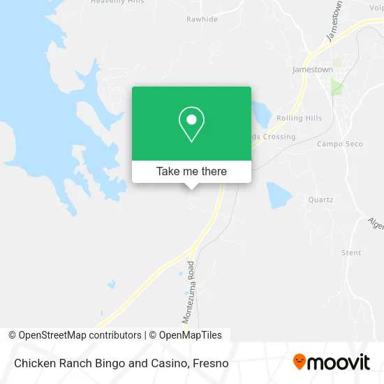 Chicken Ranch Bingo and Casino map