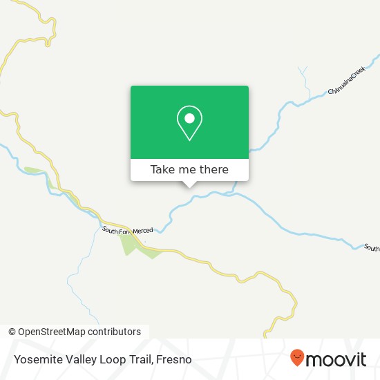 Yosemite Valley Loop Trail map