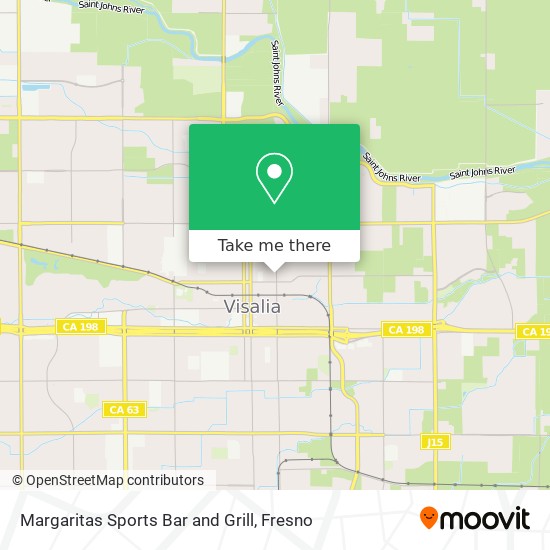 Margaritas Sports Bar and Grill map