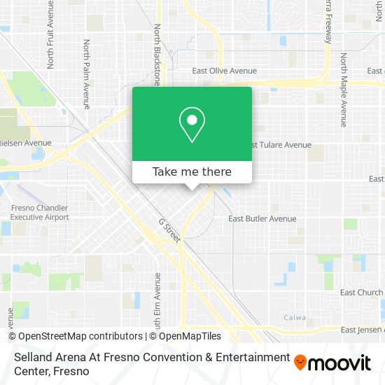 Selland Arena At Fresno Convention & Entertainment Center map