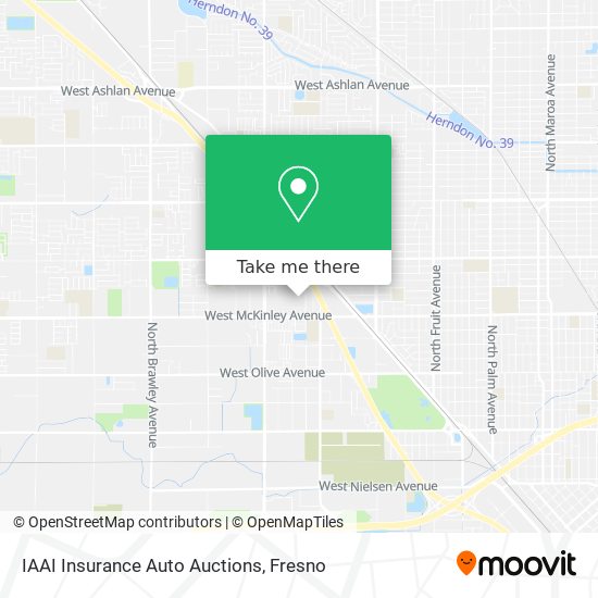 Mapa de IAAI Insurance Auto Auctions