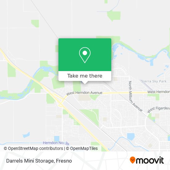 Mapa de Darrels Mini Storage