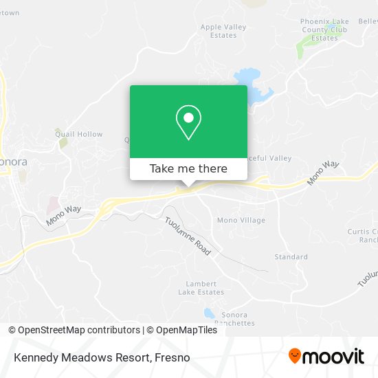 Mapa de Kennedy Meadows Resort