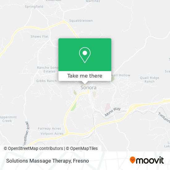Solutions Massage Therapy map