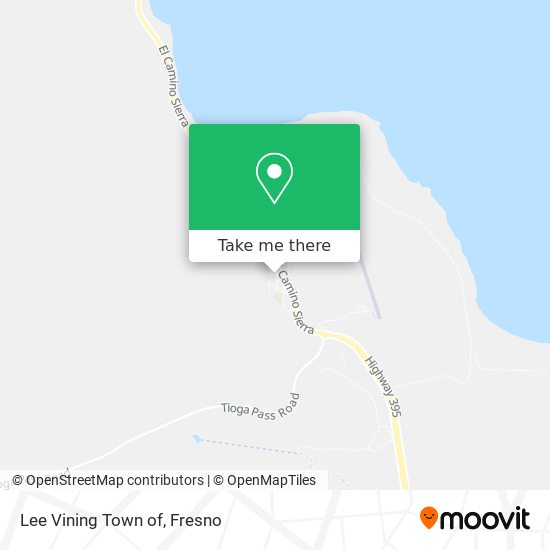 Mapa de Lee Vining Town of
