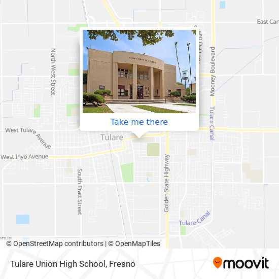 Tulare Union High School map