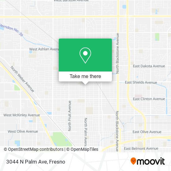 3044 N Palm Ave map