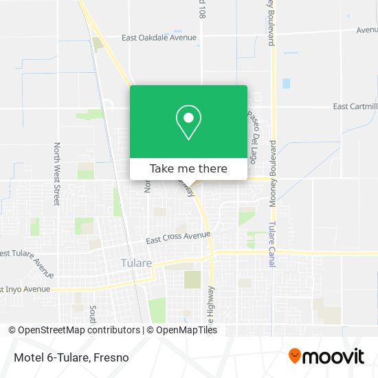 Mapa de Motel 6-Tulare