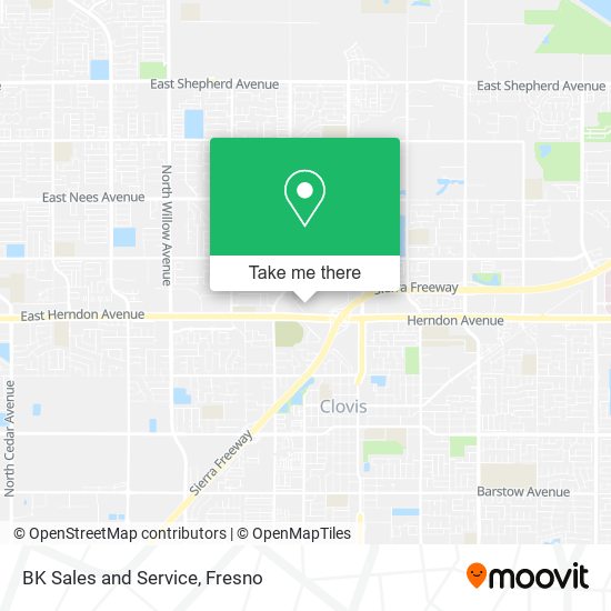 Mapa de BK Sales and Service