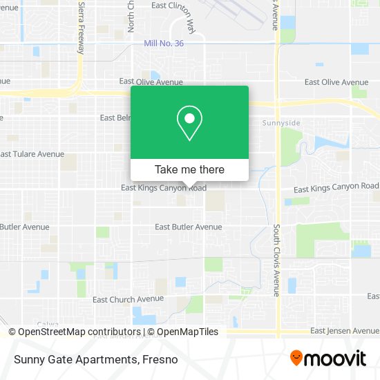 Mapa de Sunny Gate Apartments