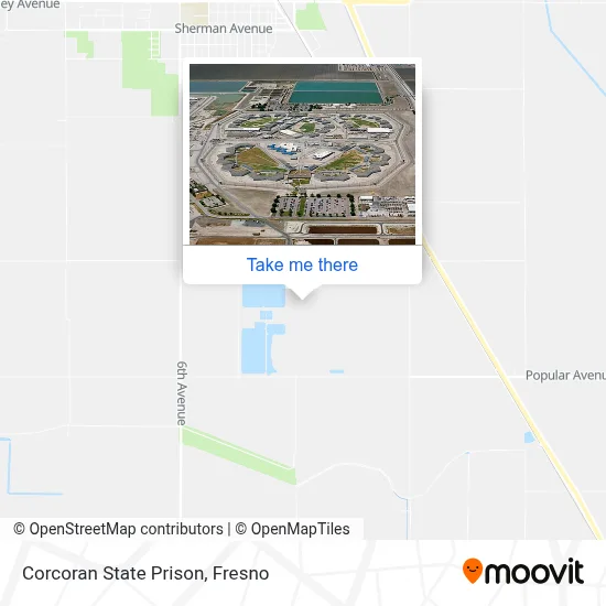 Corcoran State Prison map