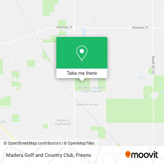 Madera Golf and Country Club map