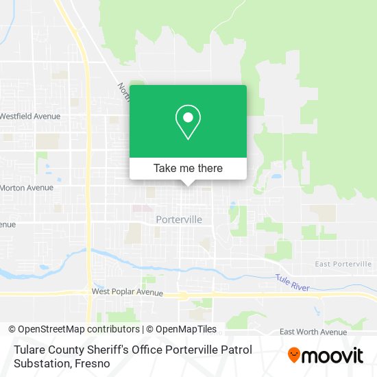 Tulare County Sheriff's Office Porterville Patrol Substation map