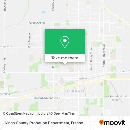 Kings County Probation Department map