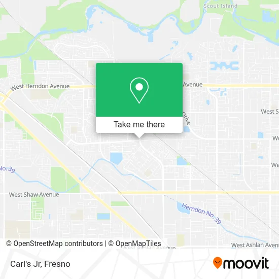 Carl's Jr map