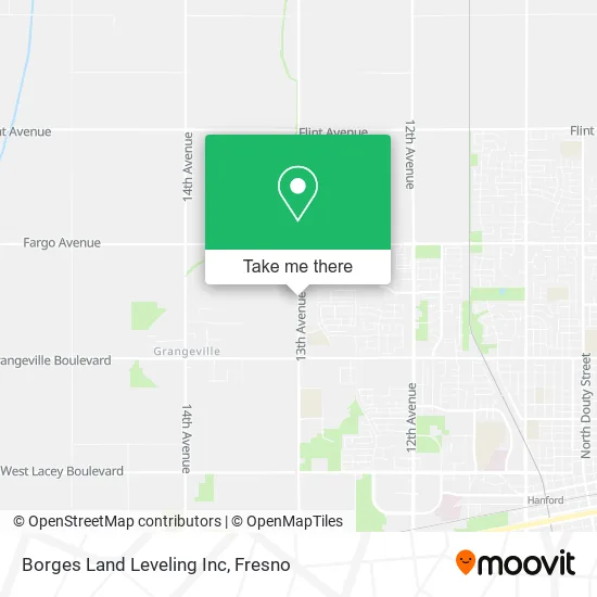 Borges Land Leveling Inc map