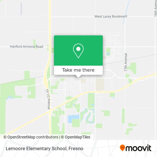 Lemoore Elementary School map