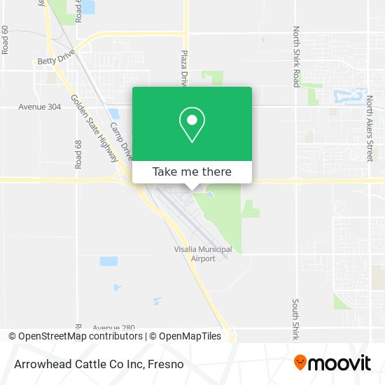 Arrowhead Cattle Co Inc map