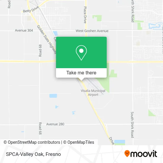 SPCA-Valley Oak map