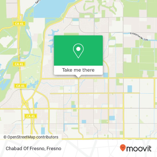 Chabad Of Fresno map