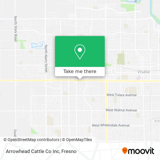 Arrowhead Cattle Co Inc map