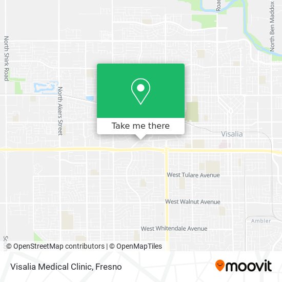 Visalia Medical Clinic map