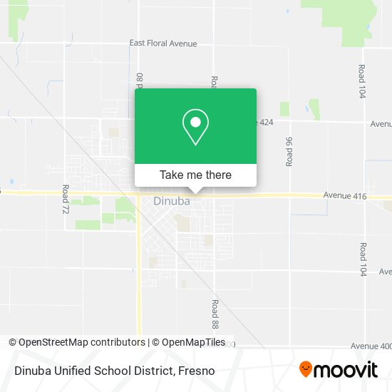 Mapa de Dinuba Unified School District