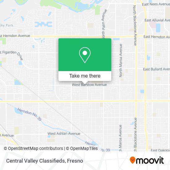 Mapa de Central Valley Classifieds