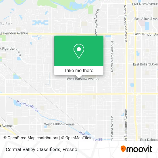 Central Valley Classifieds map