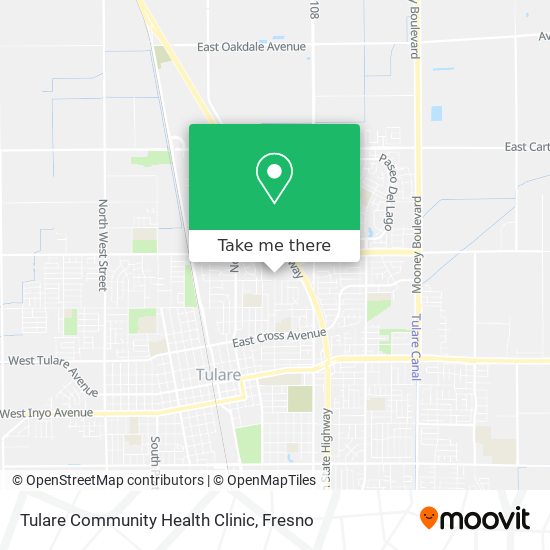 Tulare Community Health Clinic map