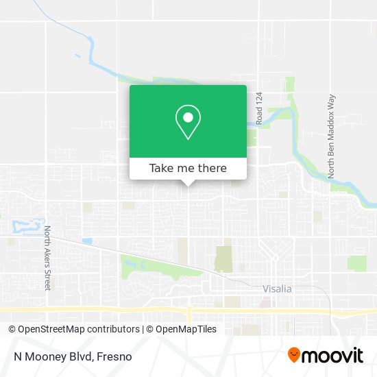 N Mooney Blvd map