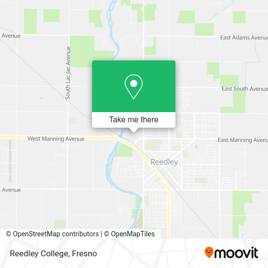 Reedley College map