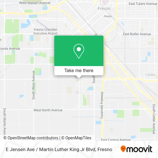 Mapa de E Jensen Ave / Martin Luther King Jr Blvd