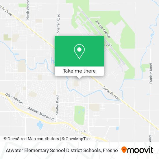 Atwater Elementary School District Schools map