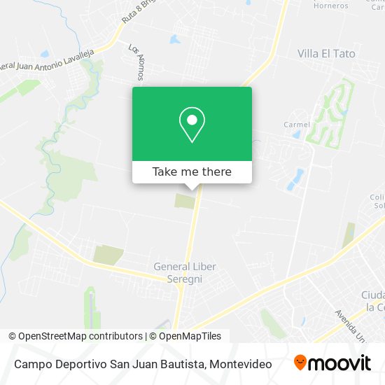 Campo Deportivo San Juan Bautista map