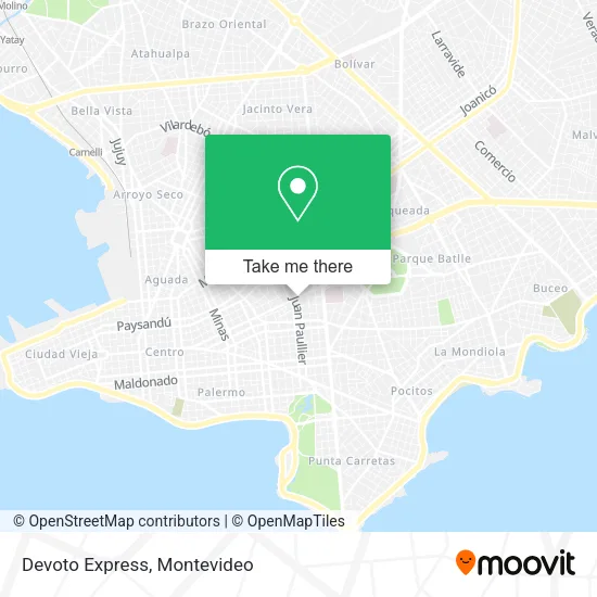 Mapa de Devoto Express