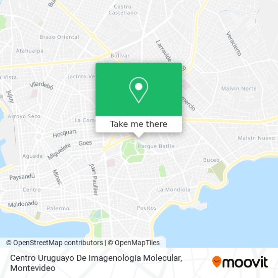 Mapa de Centro Uruguayo De Imagenología Molecular