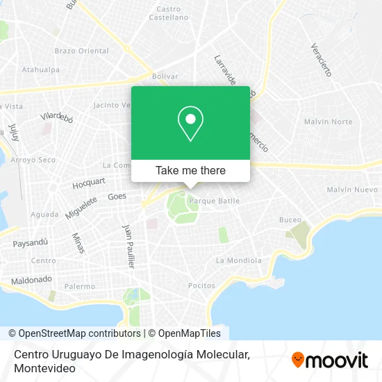 Mapa de Centro Uruguayo De Imagenología Molecular