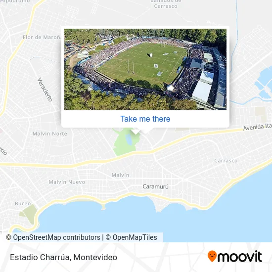 Estadio Charrúa map