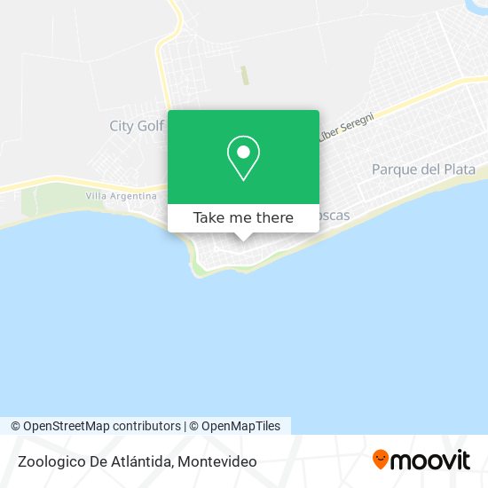Zoologico De Atlántida map