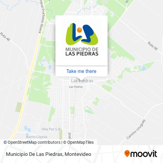 Municipio De Las Piedras map