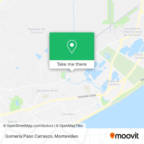 Gomería Paso Carrasco map