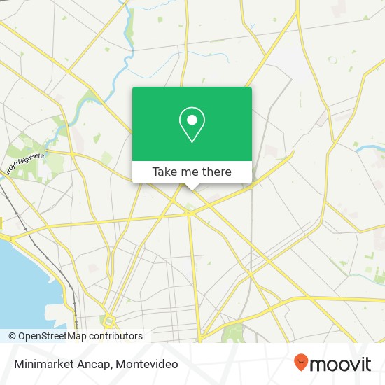 Minimarket Ancap map