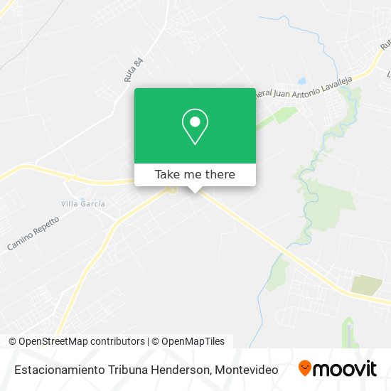 Estacionamiento Tribuna Henderson map