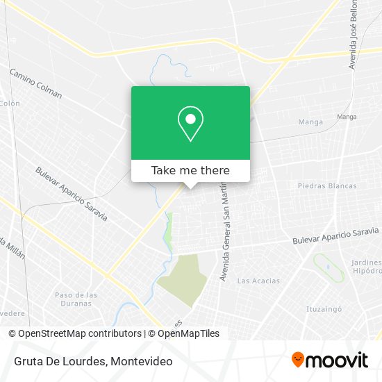 Gruta De Lourdes map