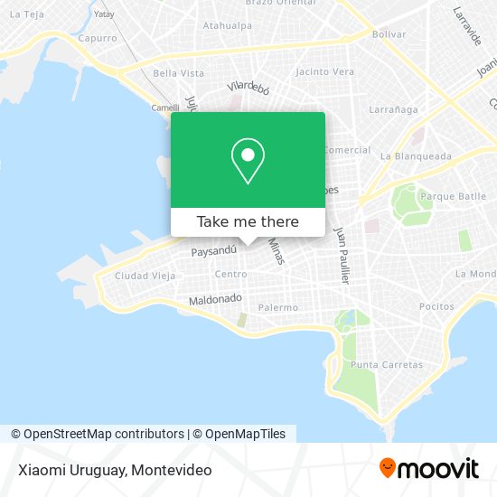 Mapa de Xiaomi Uruguay