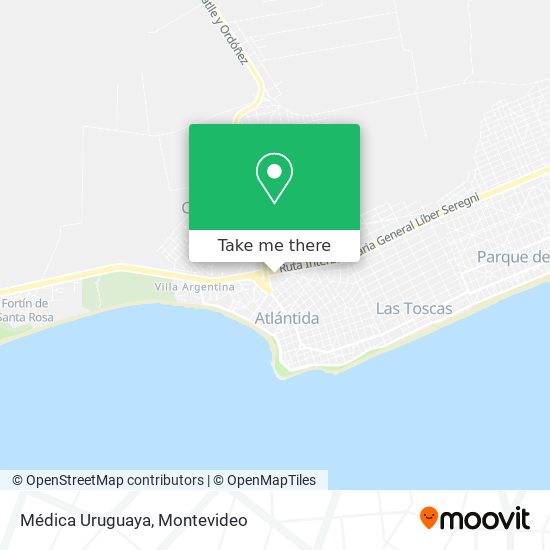 Mapa de Médica Uruguaya