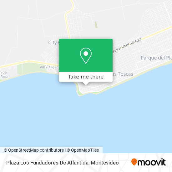 Plaza Los Fundadores De Atlantida map