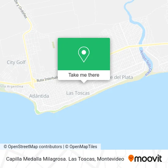 Mapa de Capilla Medalla Milagrosa. Las Toscas