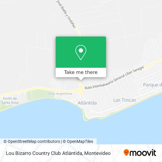 Lou Bizarro Country Club Atlántida map